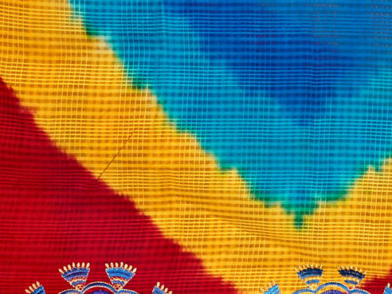 Embroidery Print Sarees